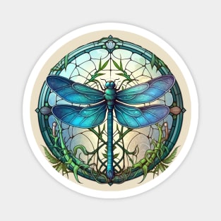 Stained Glass Butterfly Magnet